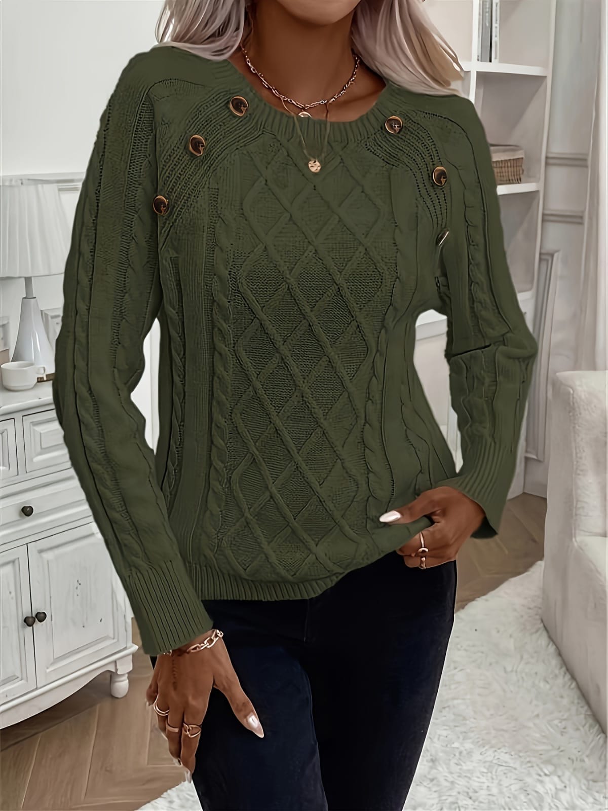 Barolo Cable Knit Sweater