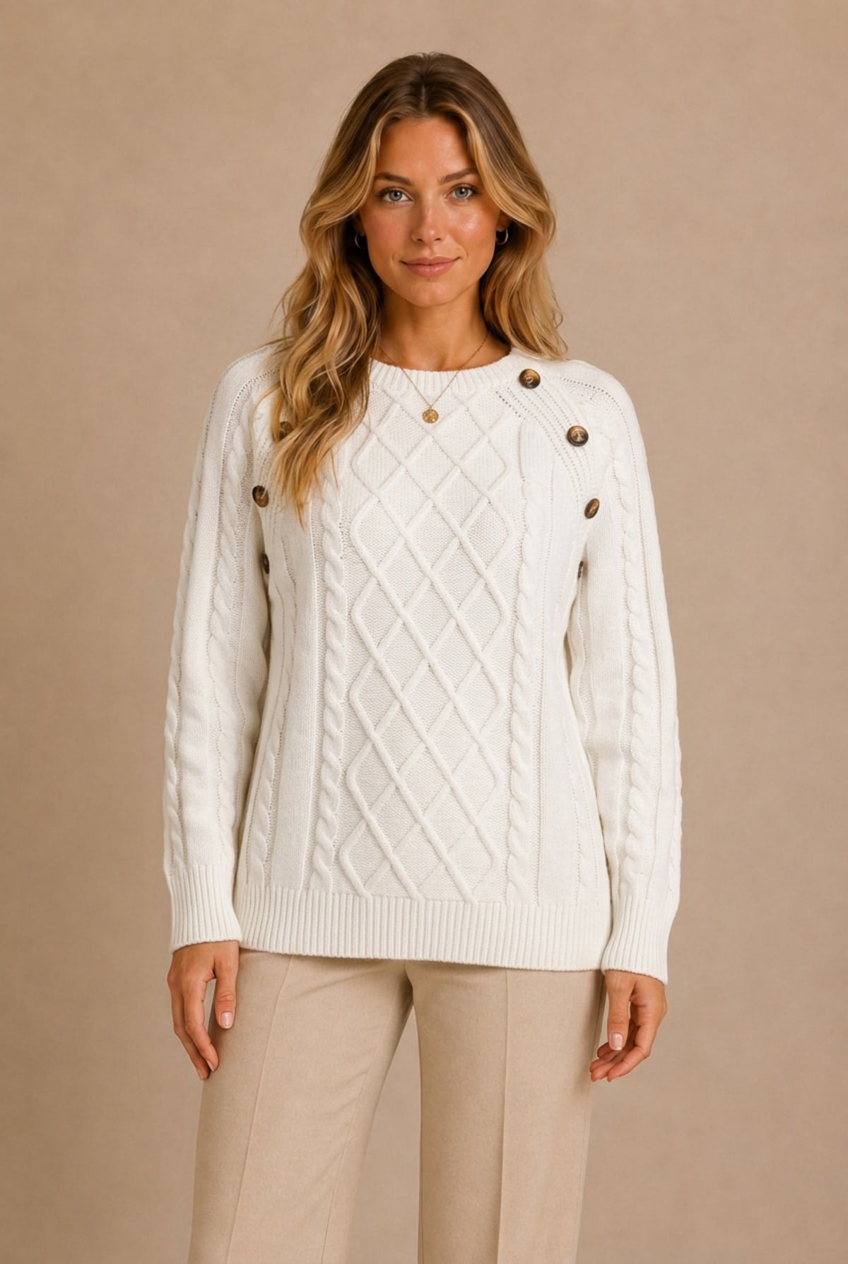 Barolo Cable Knit Sweater