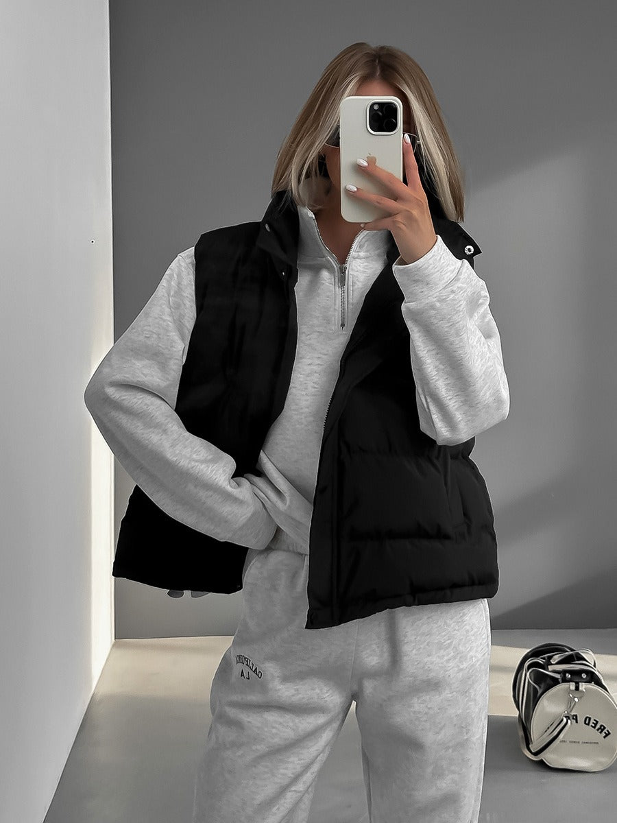 Asti Quilted Hooded Puffer Vest