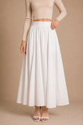 Lucca Gathered A-Line Maxi Skirt
