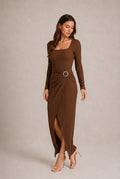 Siena Crystal Buckle Maxi Dress