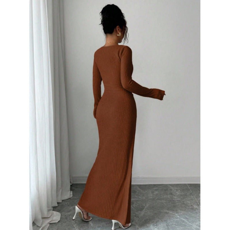 Siena Crystal Buckle Maxi Dress