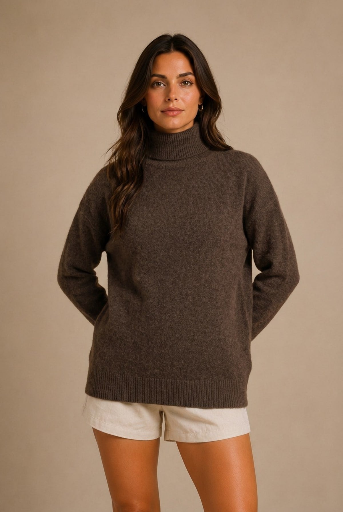 Annecy Ribbed Turtleneck Sweater