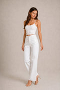 Chianti High-Waist Wide-Leg Jeans