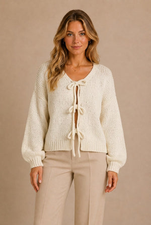 Barolo Tie-Front Cardigan
