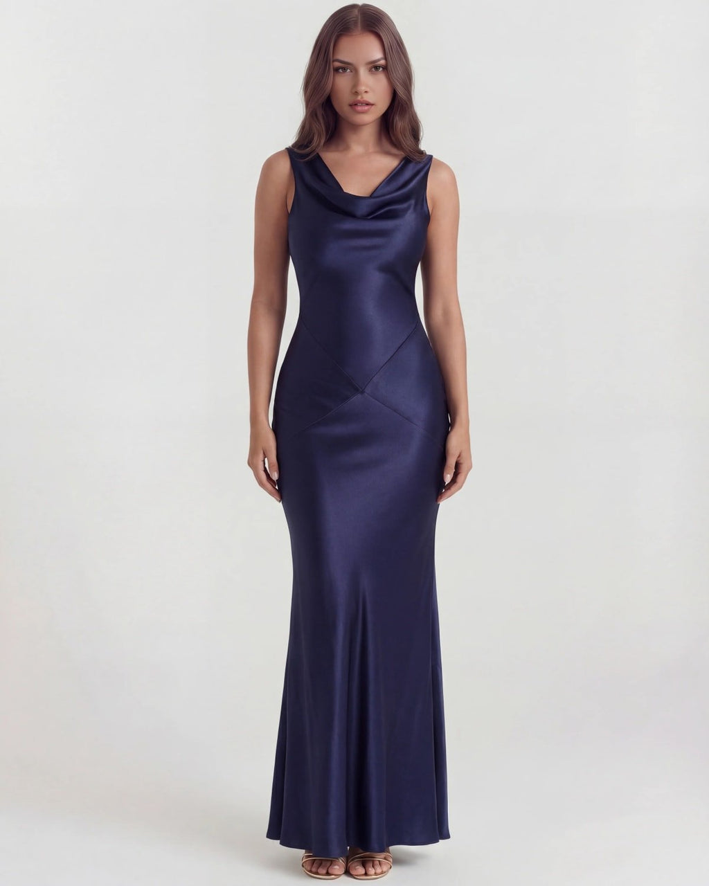 Verona Draped Back Maxi Dress