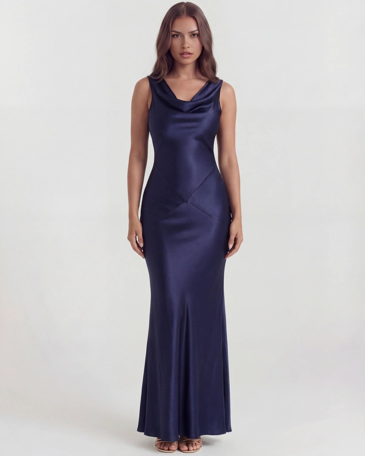 Verona Draped Back Maxi Dress