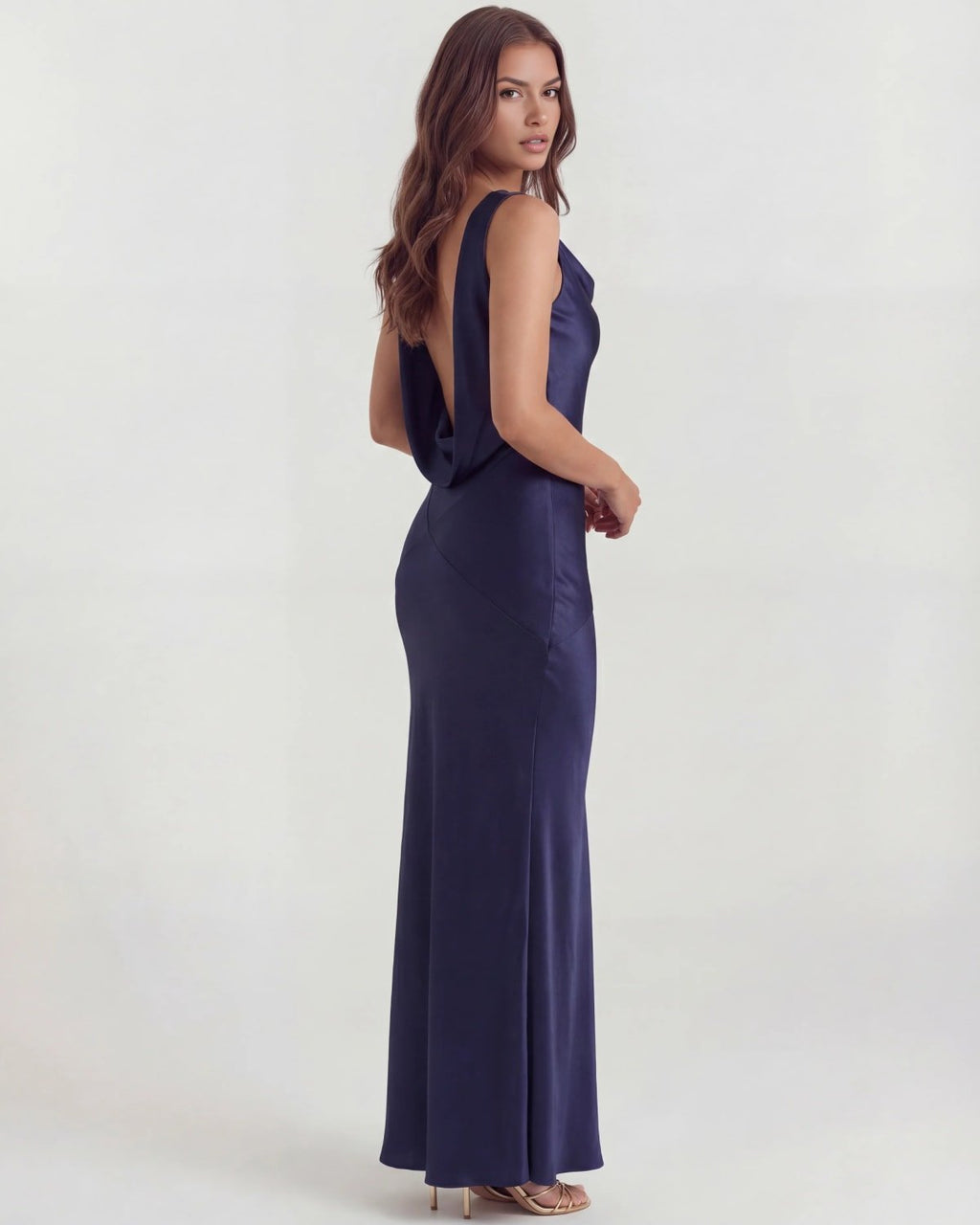 Verona Draped Back Maxi Dress
