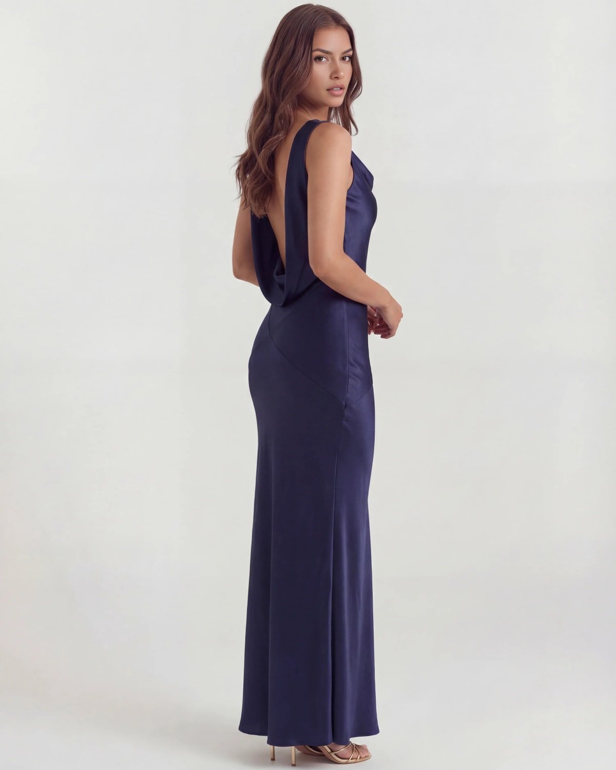 Verona Draped Back Maxi Dress
