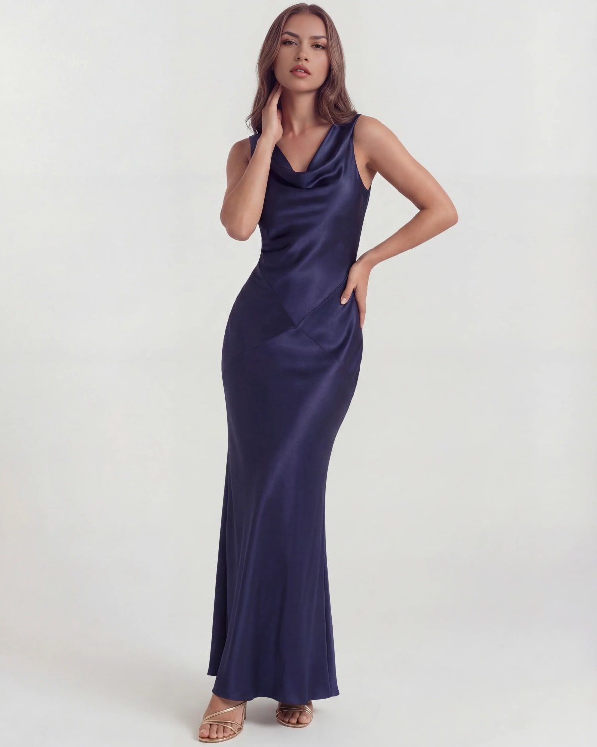 Verona Draped Back Maxi Dress