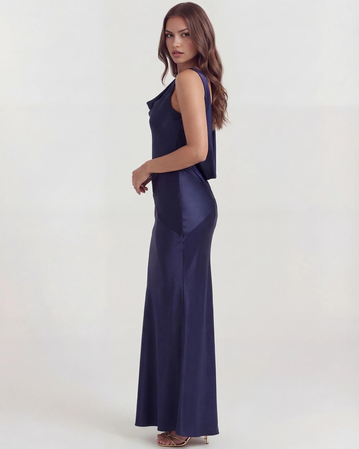Verona Draped Back Maxi Dress