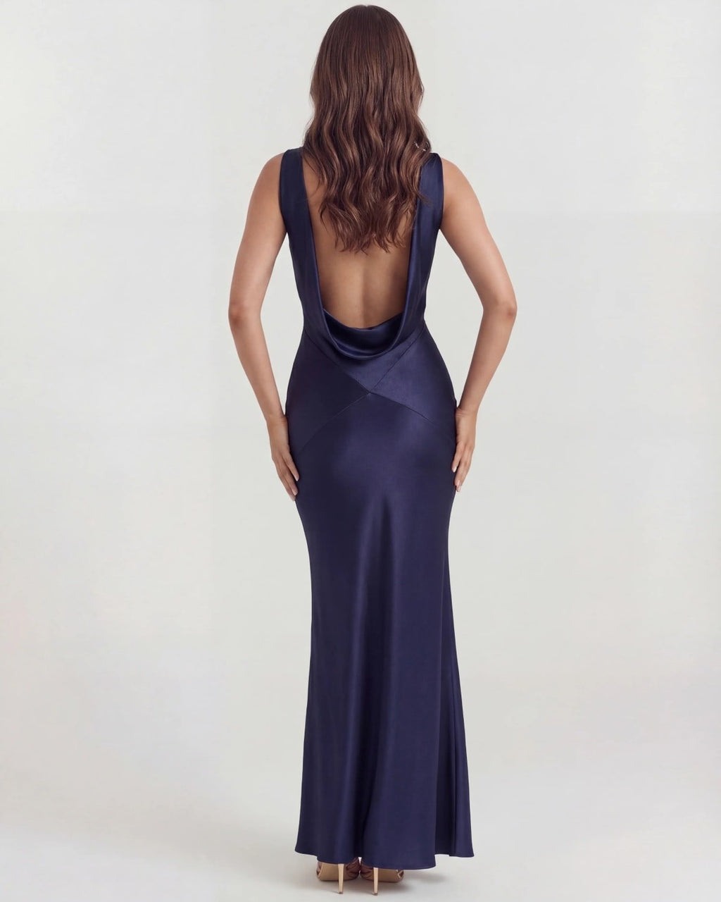 Verona Draped Back Maxi Dress