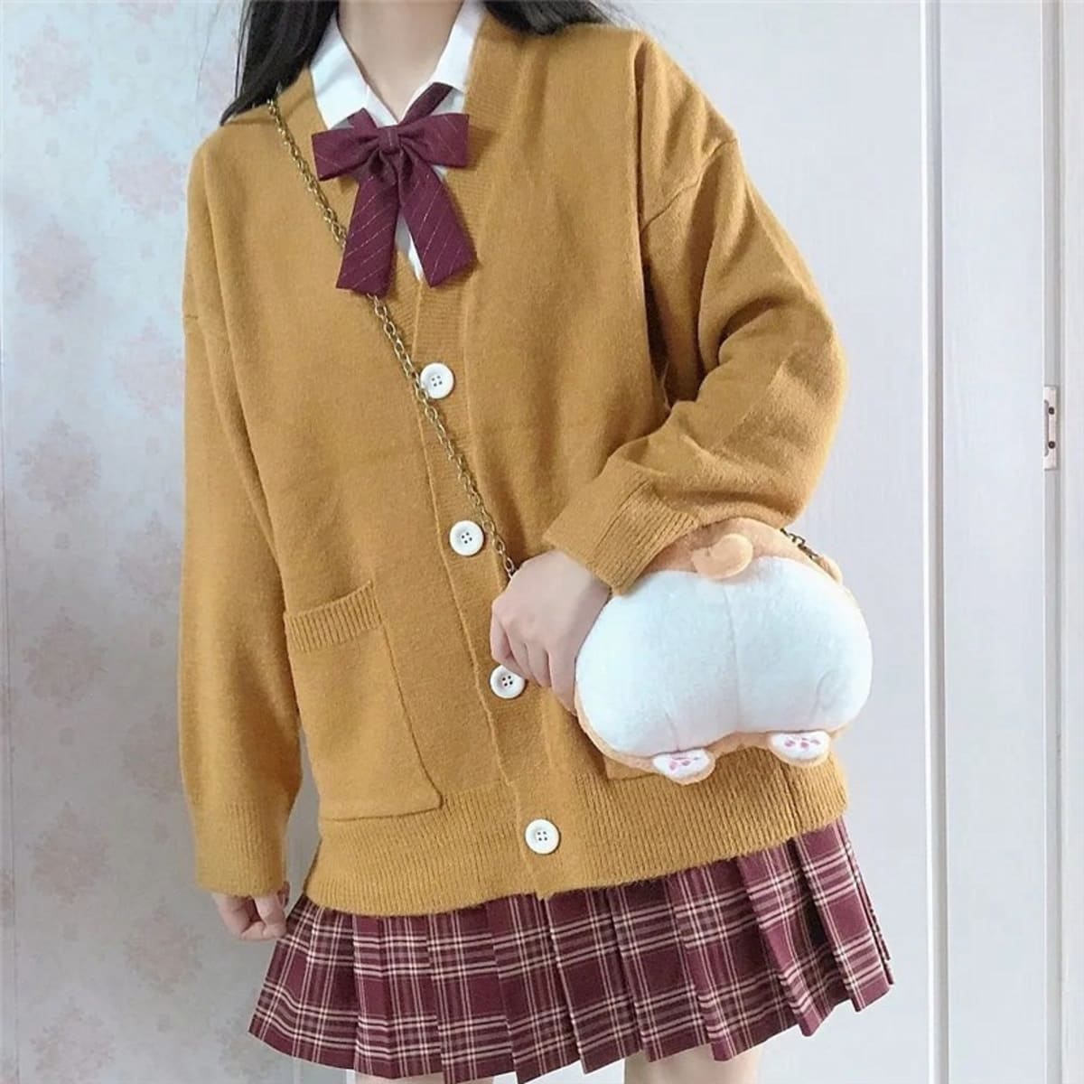 Gordes Oversized V-Neck Cardigan Sweater