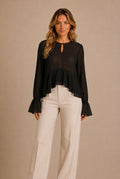 Volterra Tiered Ruffle Blouse