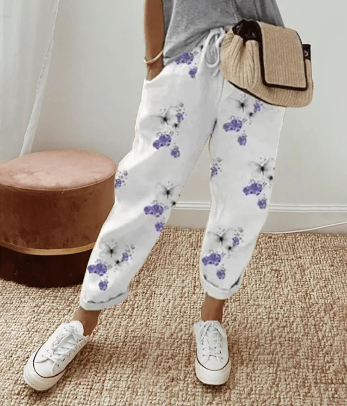 Trousers with drawstring waist and clean tapered silhouette.