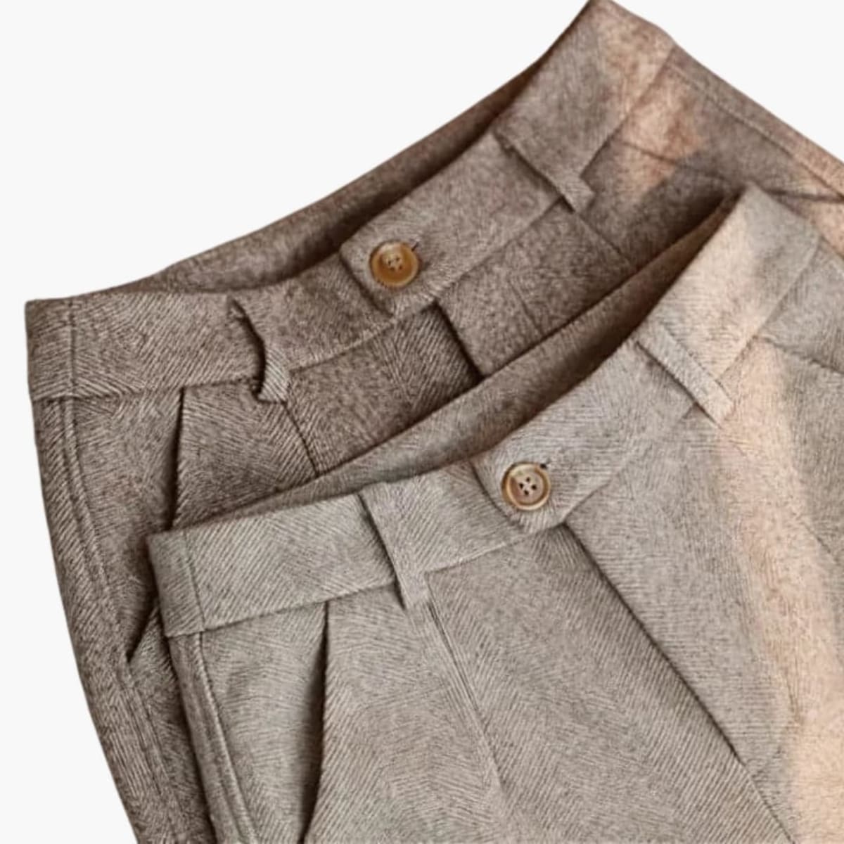 Tailored pants with a refined silhouette and high-waisted fit.