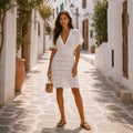 Oia Deep-V Dress