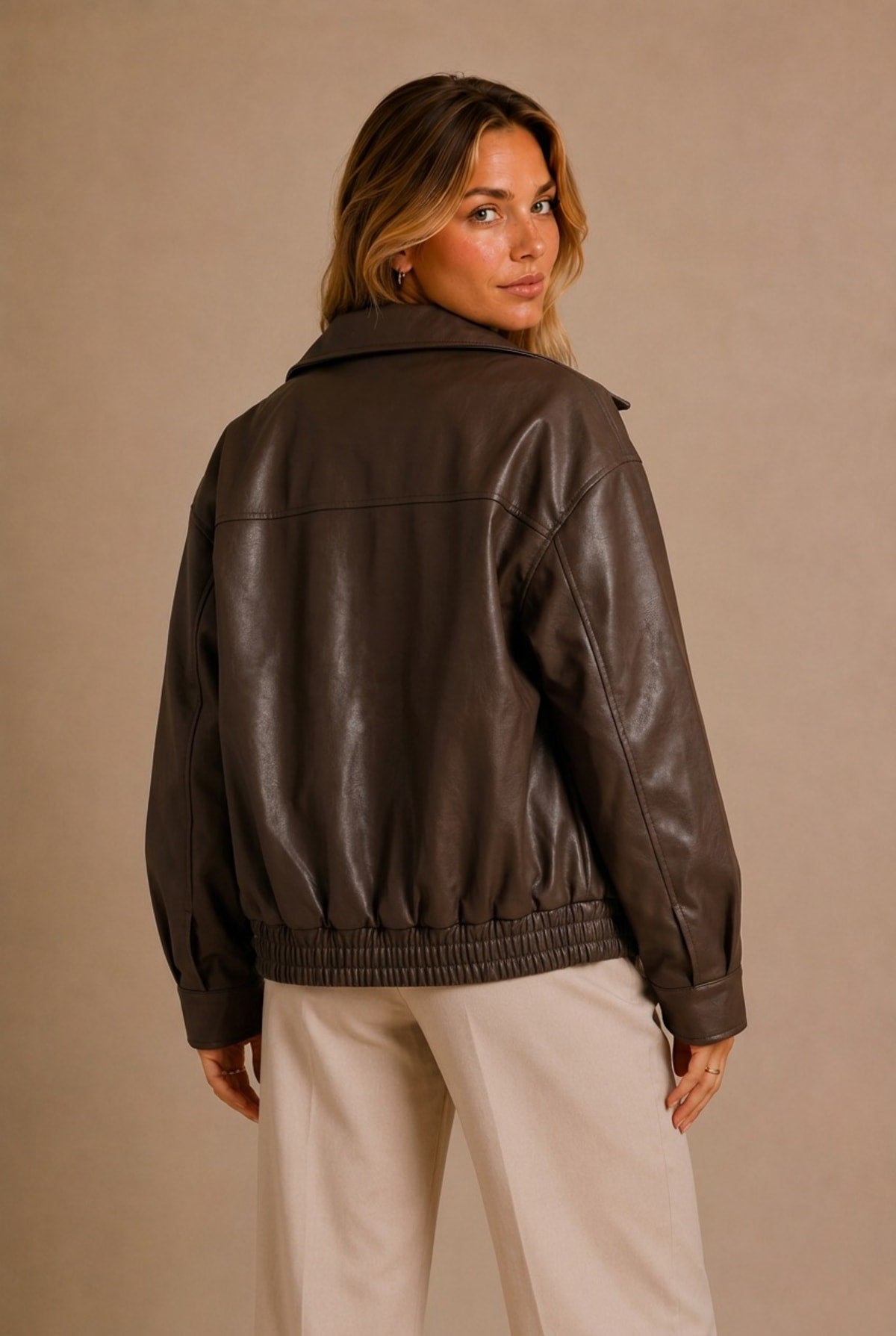 Chianti Oversized Bomber Jacket