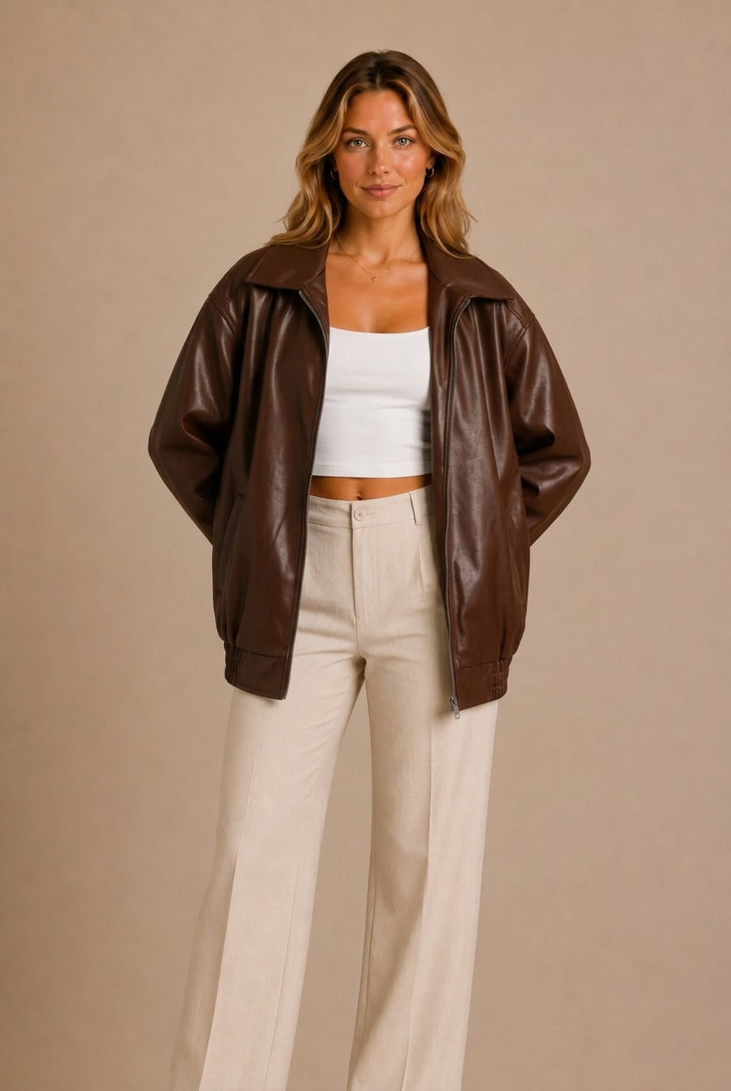 Chianti Oversized Bomber Jacket