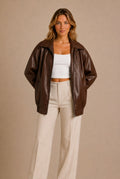 Chianti Oversized Bomber Jacket