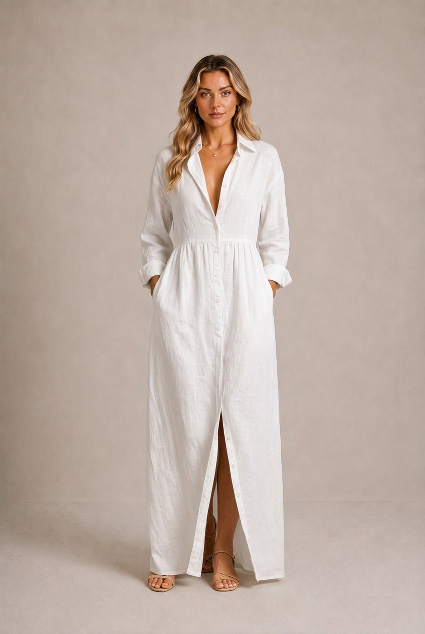 Arezzo Cinched-Waist Maxi Dress
