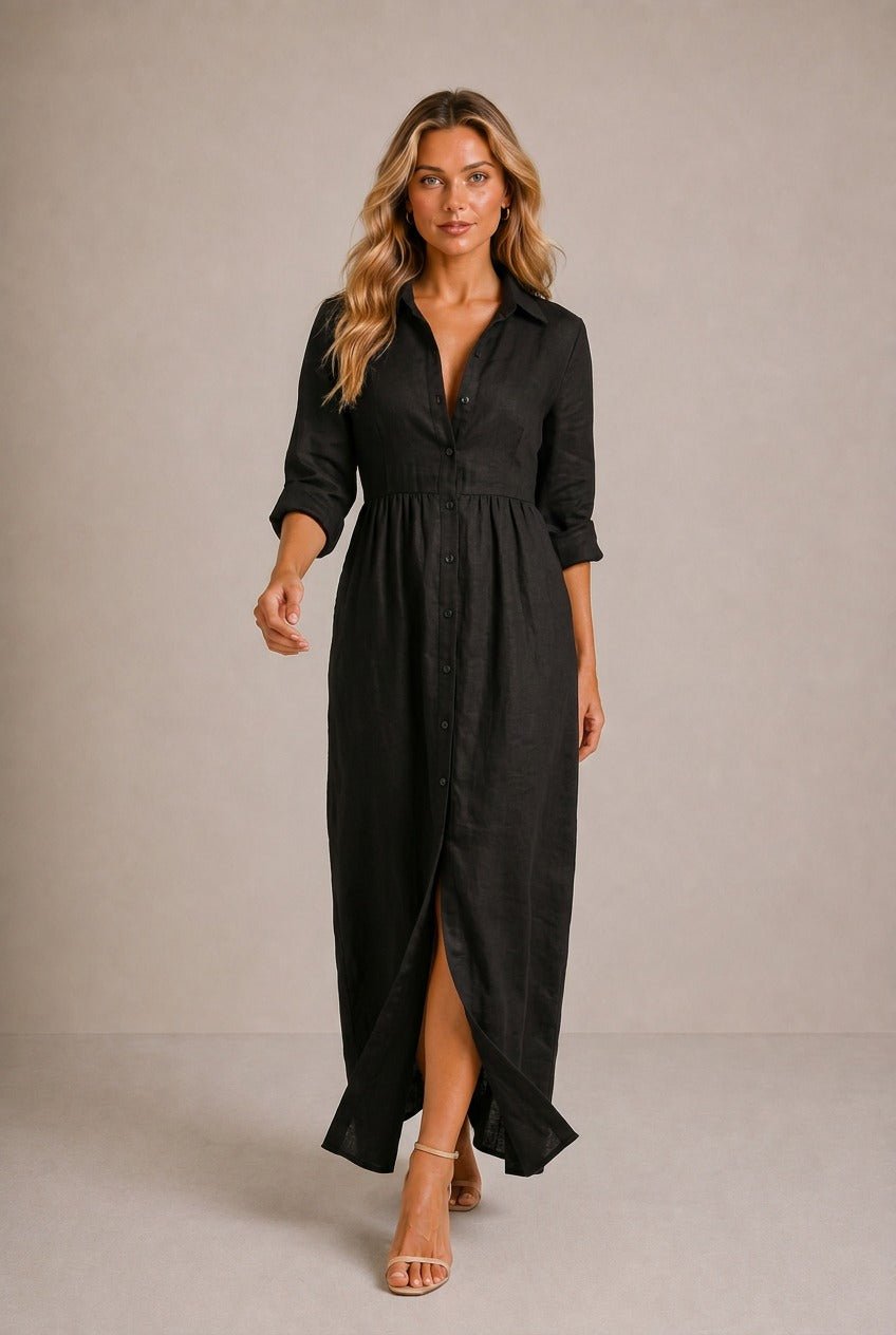 Arezzo Cinched-Waist Maxi Dress