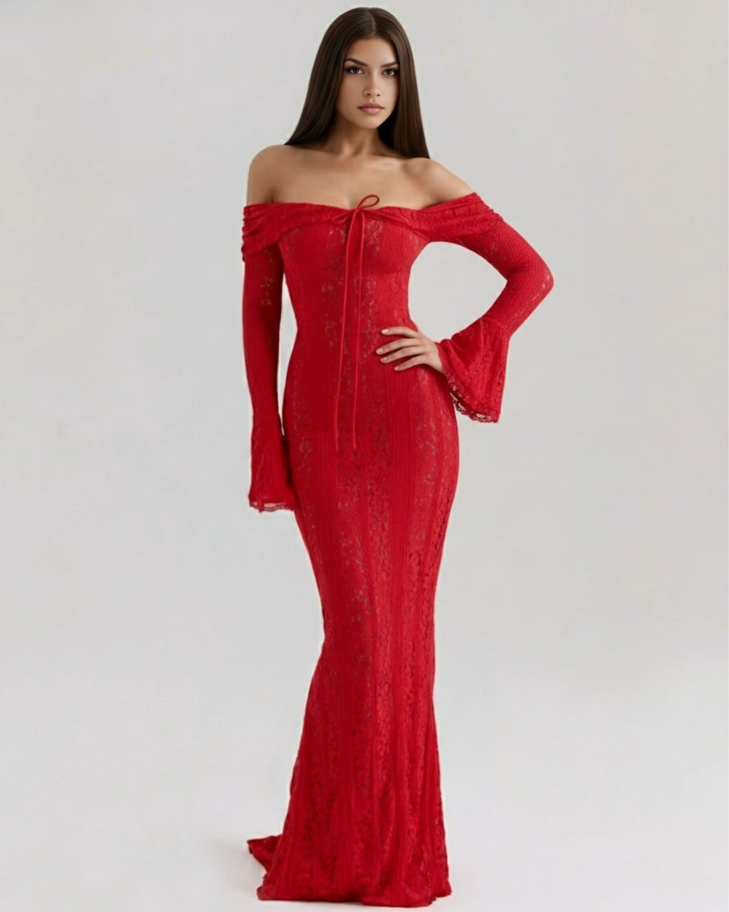 Chianti Lace Maxi Dress