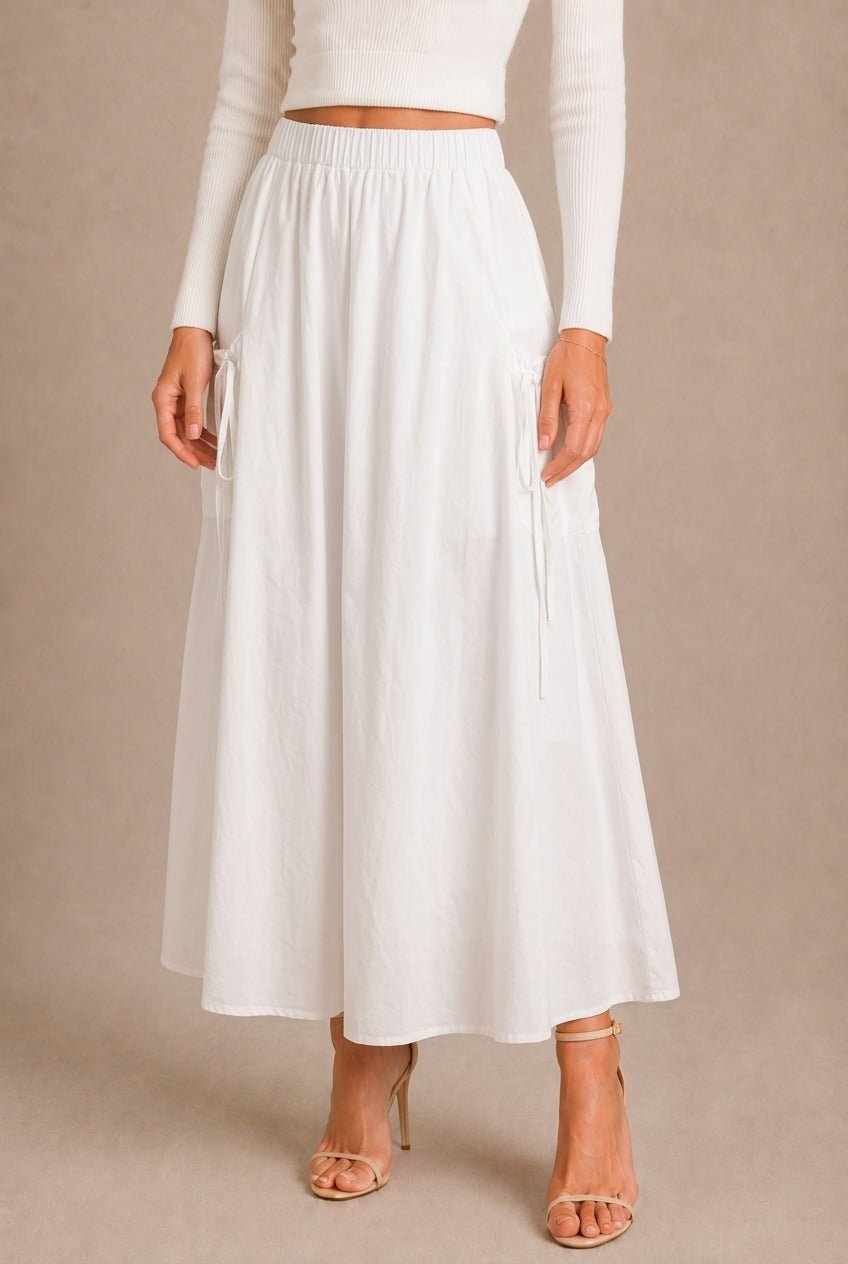 Siena Drawstring Midi Skirt