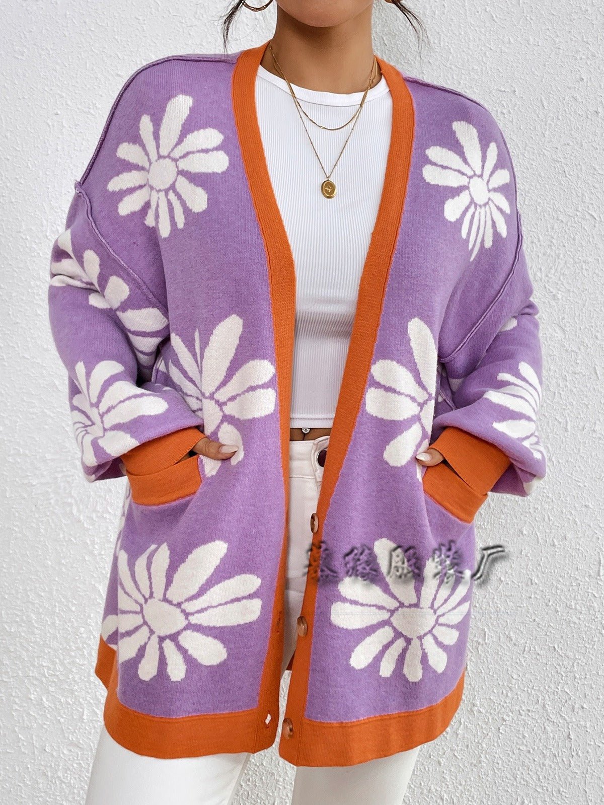 Asti Floral Knit Cardigan