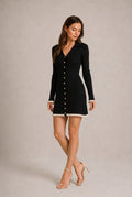 Gordes Ruffle Trim Mini Dress