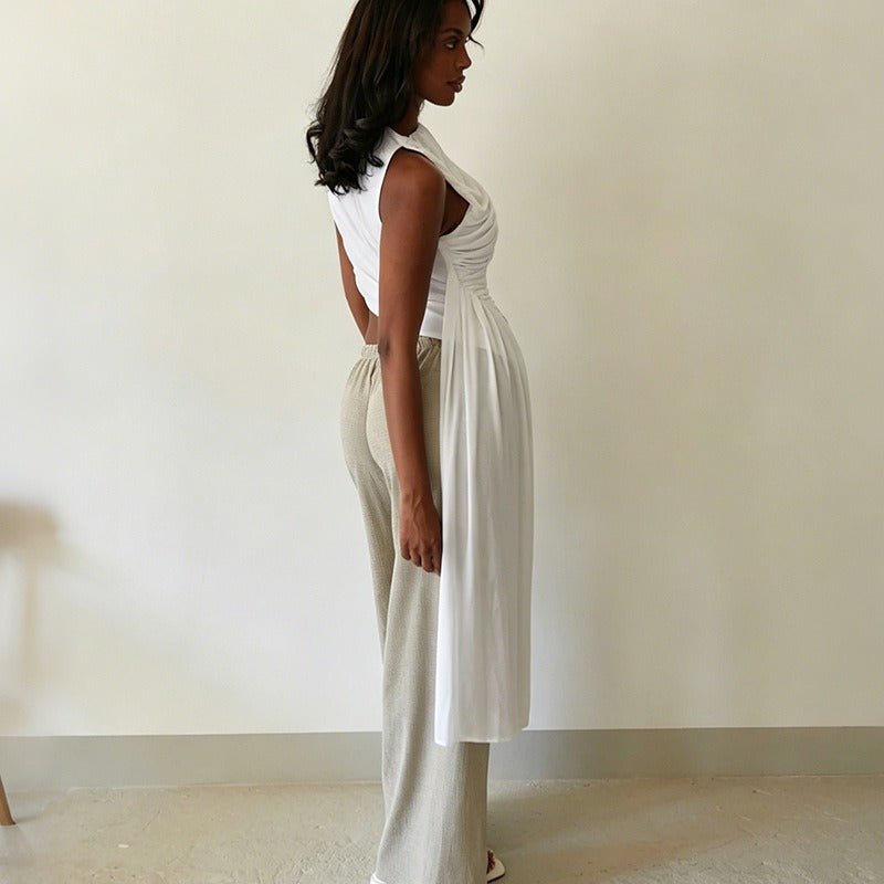 Barolo Draped Asymmetrical Top