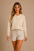Annecy Bow Embellished Cardigan Sweater