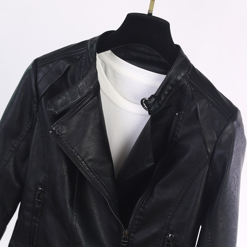 Cortona Asymmetrical Zip Biker Jacket