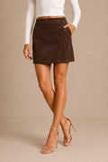 Pienza Button-Detail Mini Skirt
