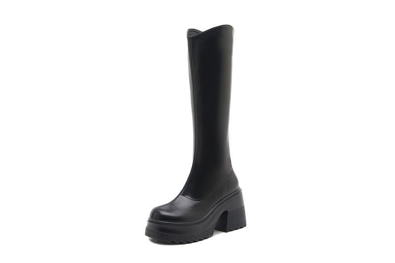 Asti V-Cut Knee-High Boots