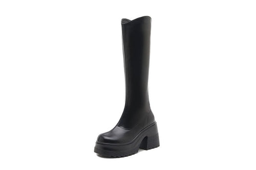 Asti V-Cut Knee-High Boots