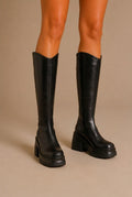 Asti V-Cut Knee-High Boots
