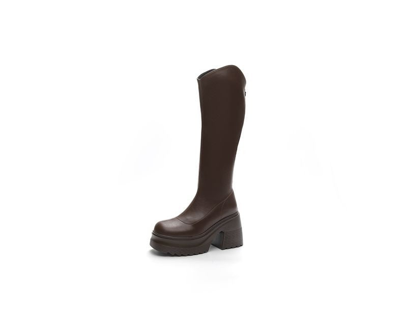 Asti V-Cut Knee-High Boots