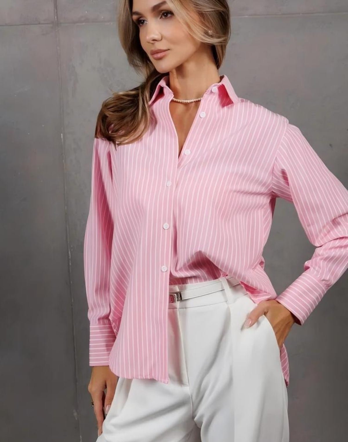Assisi Striped Button-Up Shirt