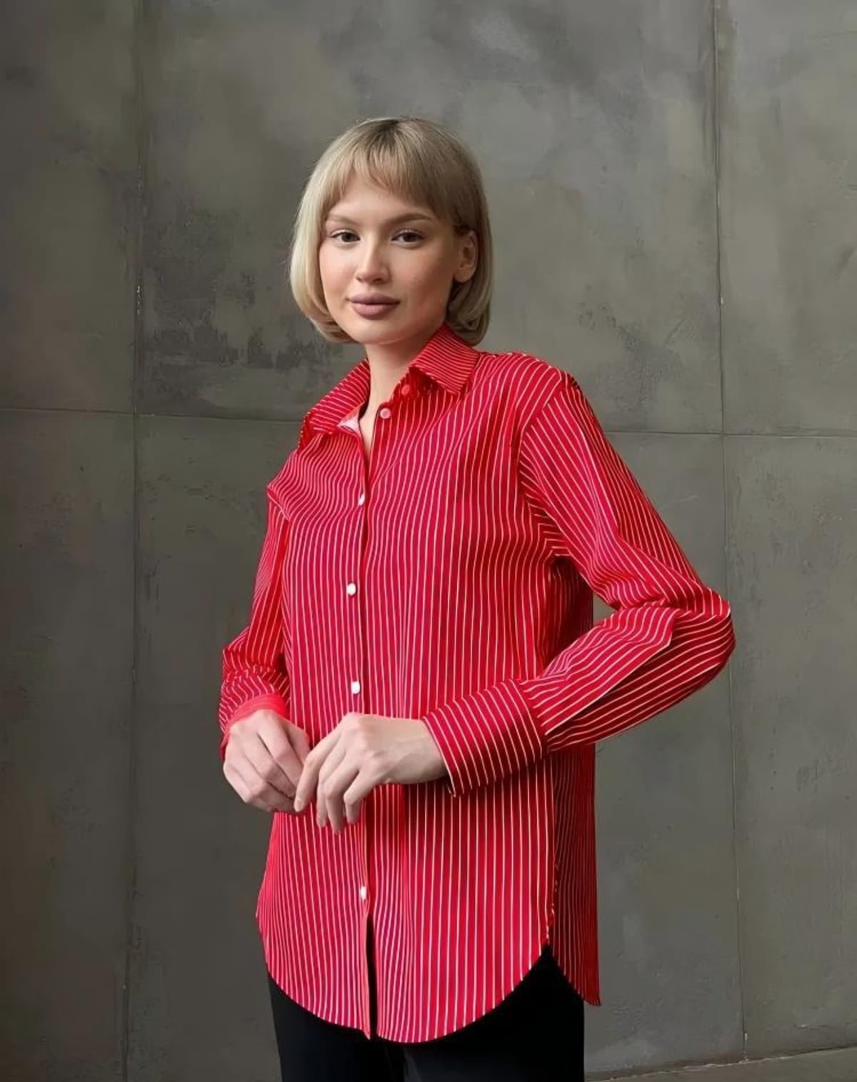 Assisi Striped Button-Up Shirt