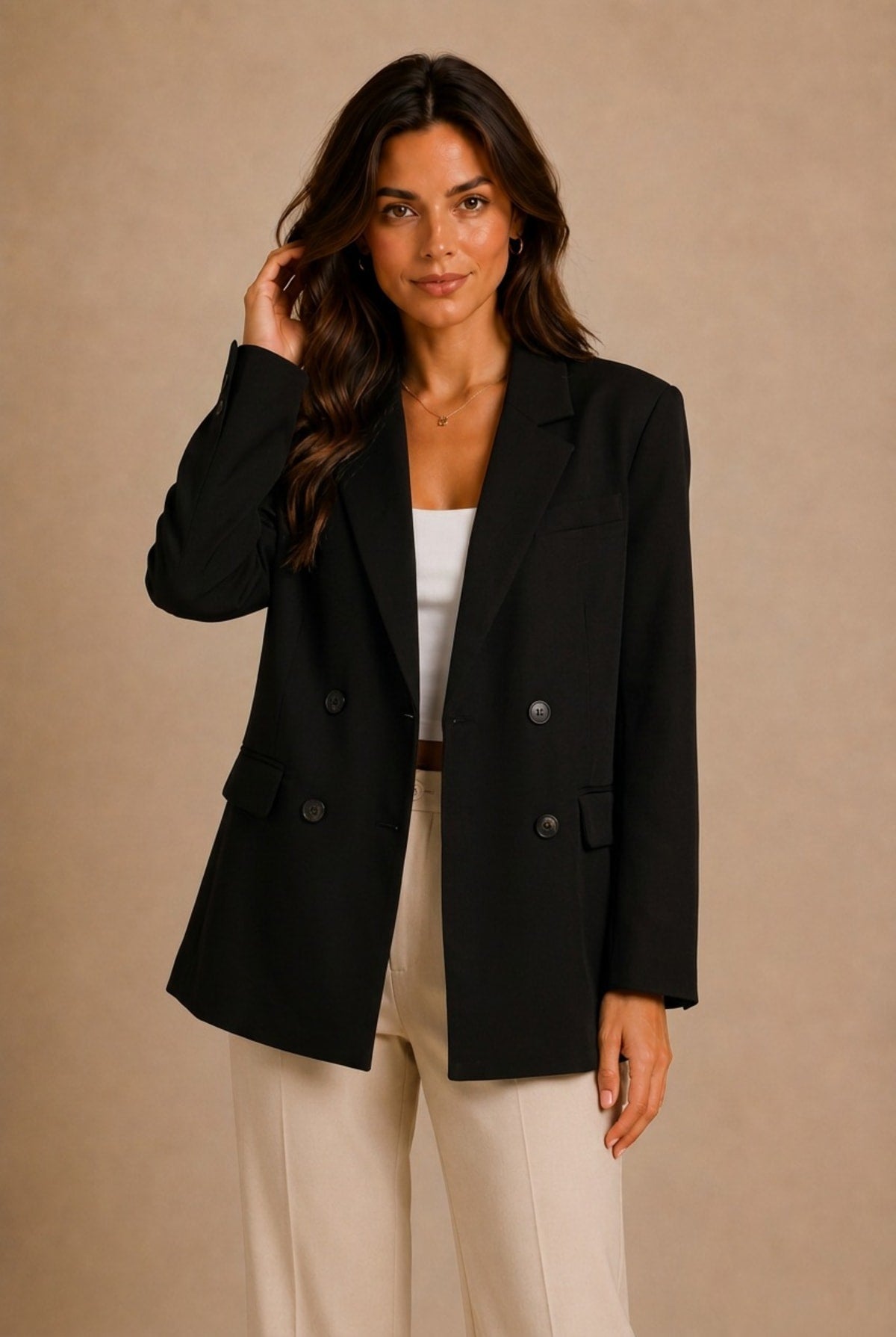 Orvieto Oversized Double-Breasted Blazer