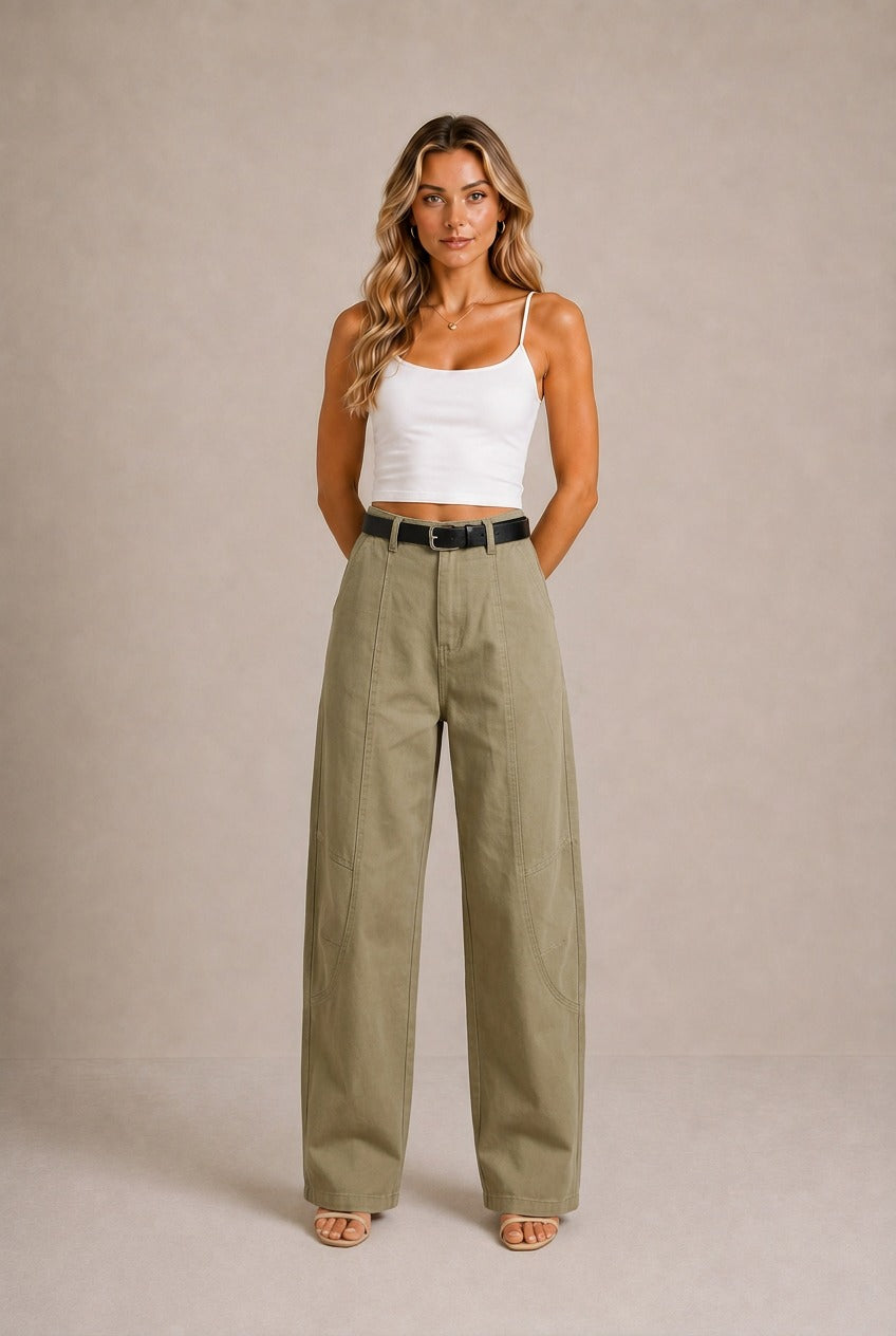 Siena Wide Leg Utility Jeans
