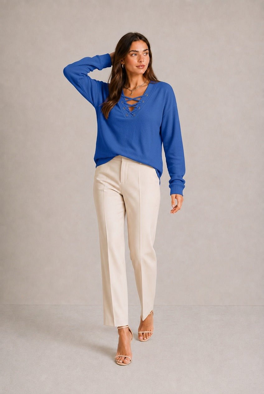 Barolo Lace-Up Sweater