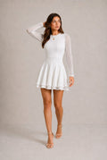 Gordes Lace Tiered Mini Dress