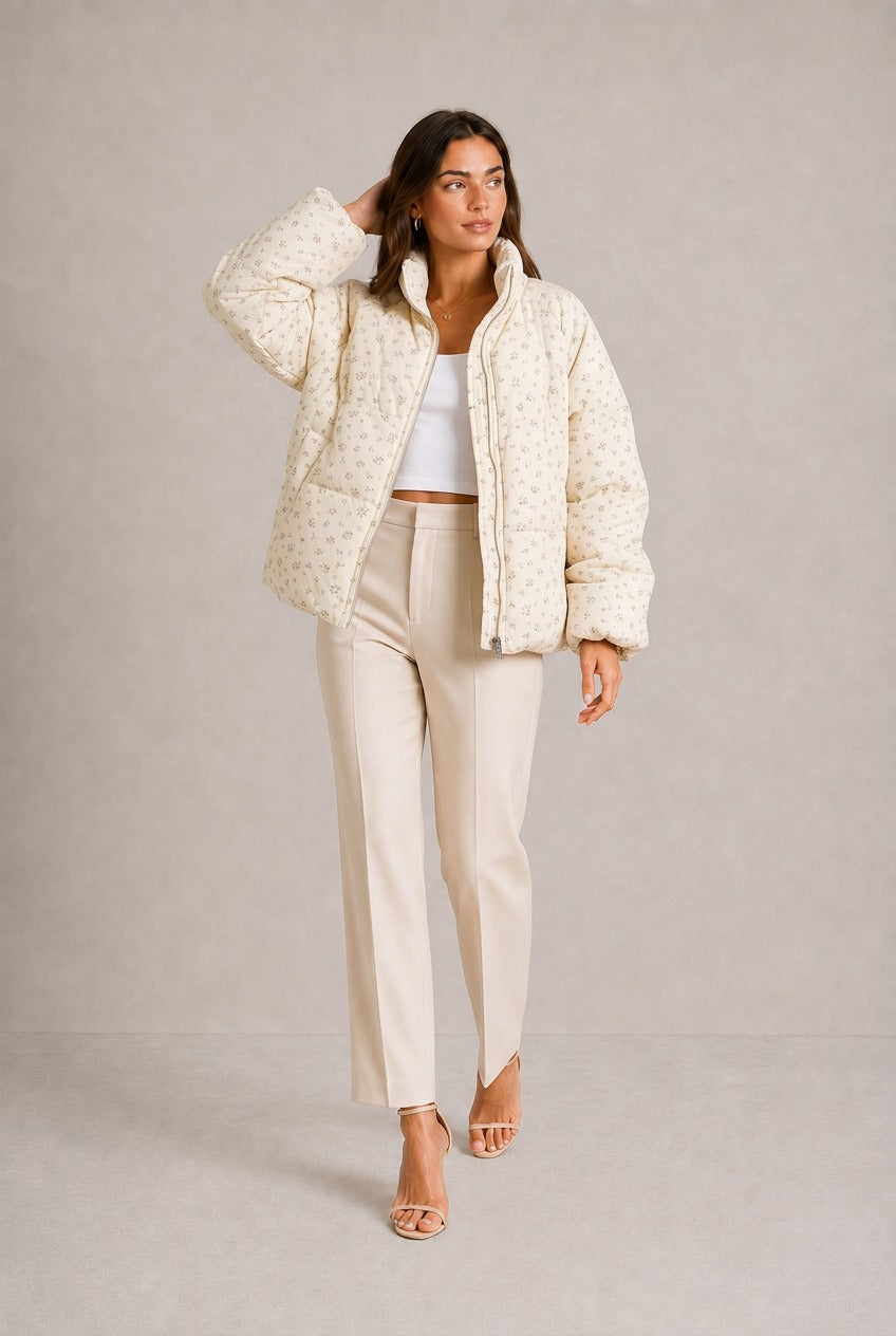 Arezzo Floral Puffer Jacket