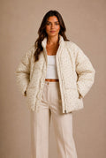 Arezzo Floral Puffer Jacket