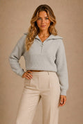 Volterra Half-Zip Knit Sweater