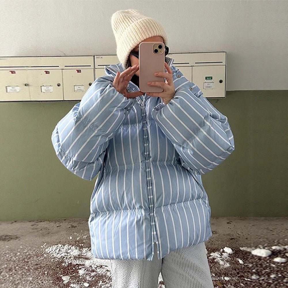 Chianti Striped Puffer Jacket