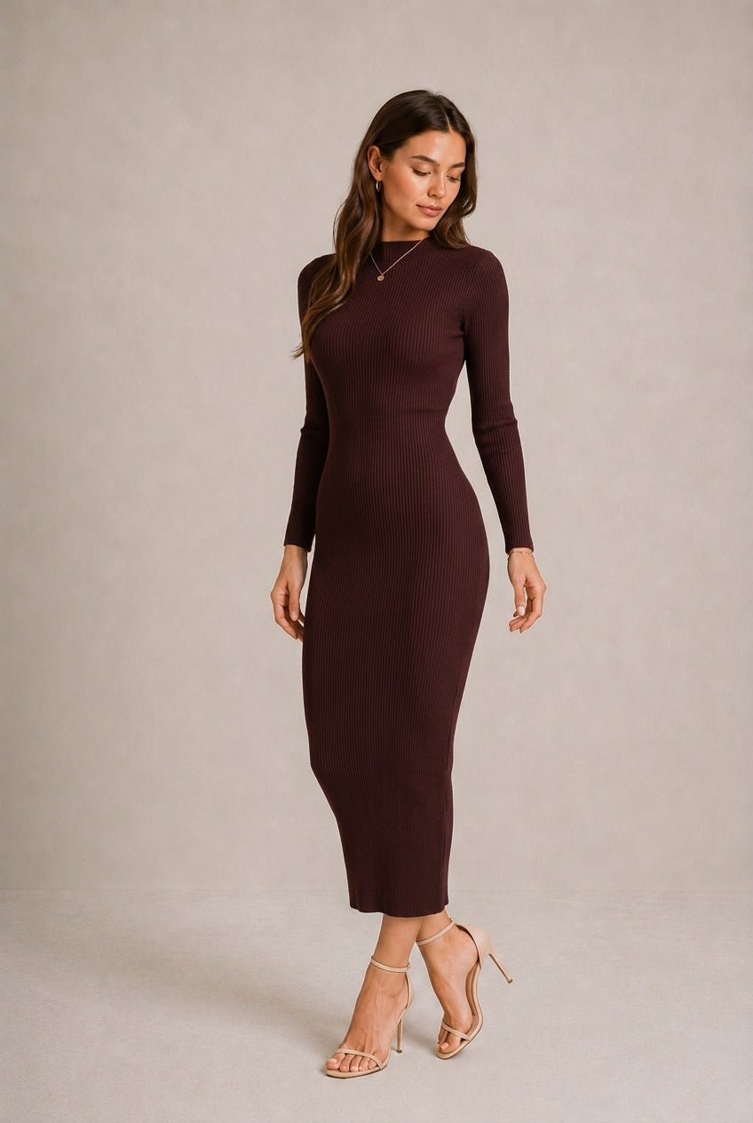 Cortona Striped Off-the-Shoulder Midi Dress