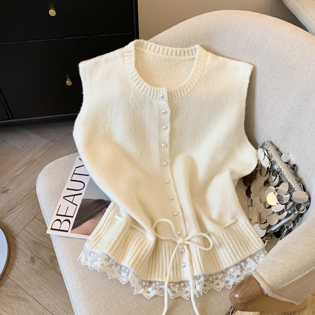 Arezzo Lace Trim Vest